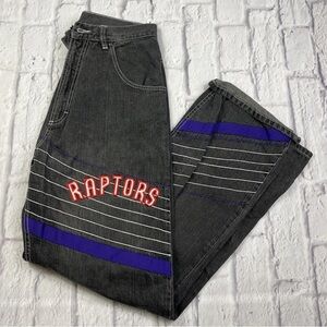 Vintage Y2K UNK NBA Men's Denim Toronto Raptors 32x31 Baggy Loose